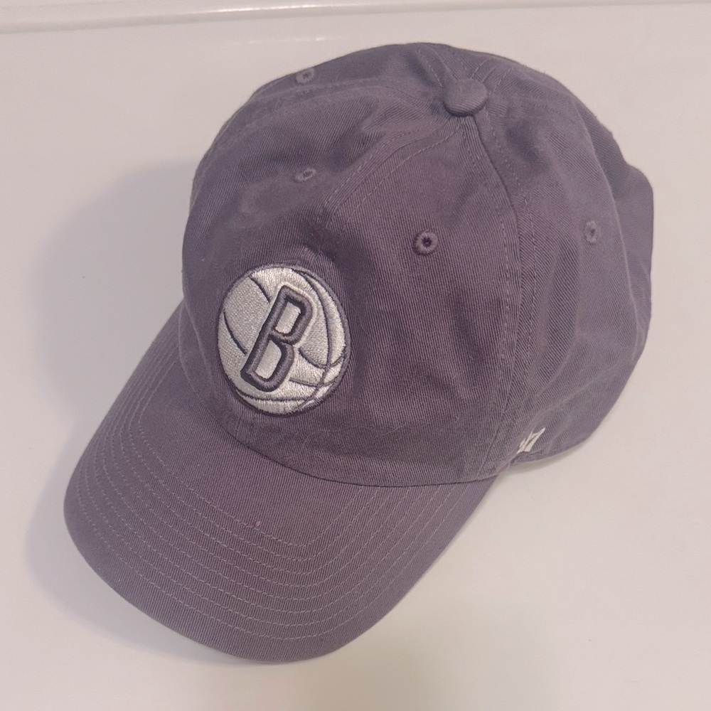 47 Purple Baseball Cap with Brooklyn nets Logo